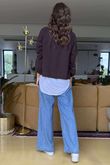 Laundry B Wicklow Fine Knit Throw On Cardigan Chocolate /2 =